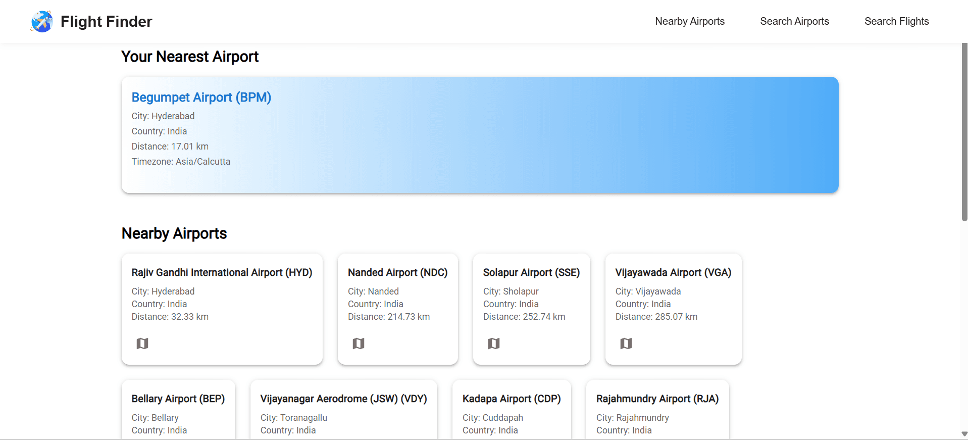 FlightFinder (Full Stack Flight Discovery App) screenshot 3